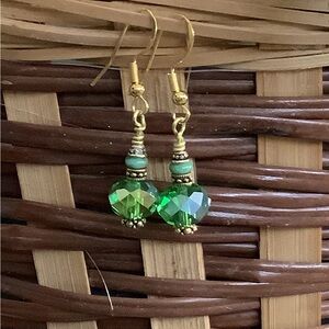 Gold tone earrings